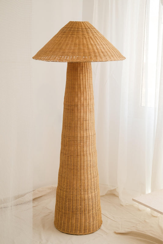 Sylva bamboo floor lamp