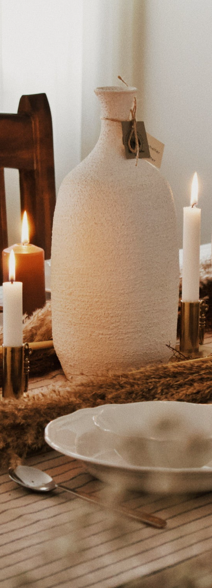 Stony White Vase