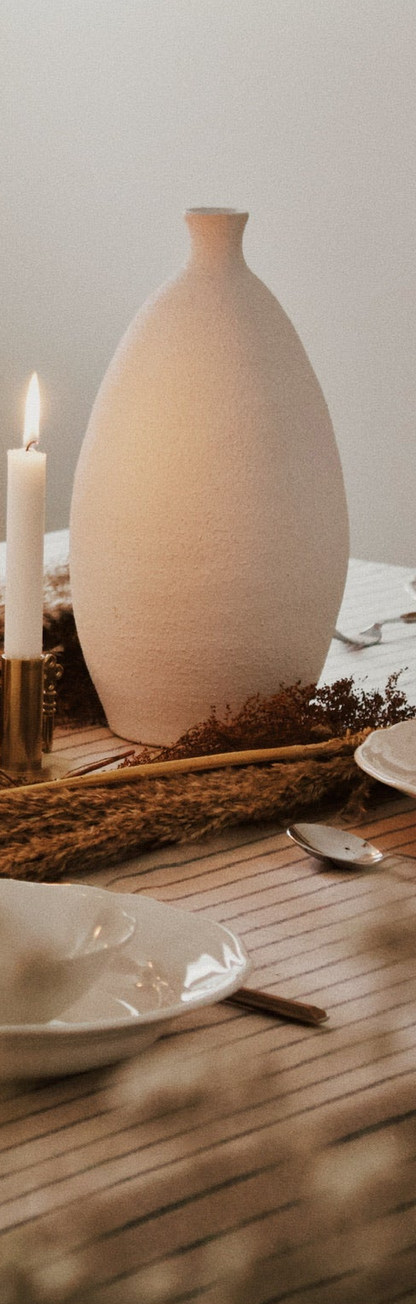 Stony White Vase