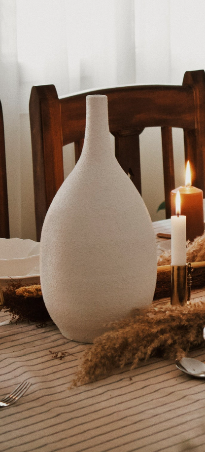 Stony White Vase