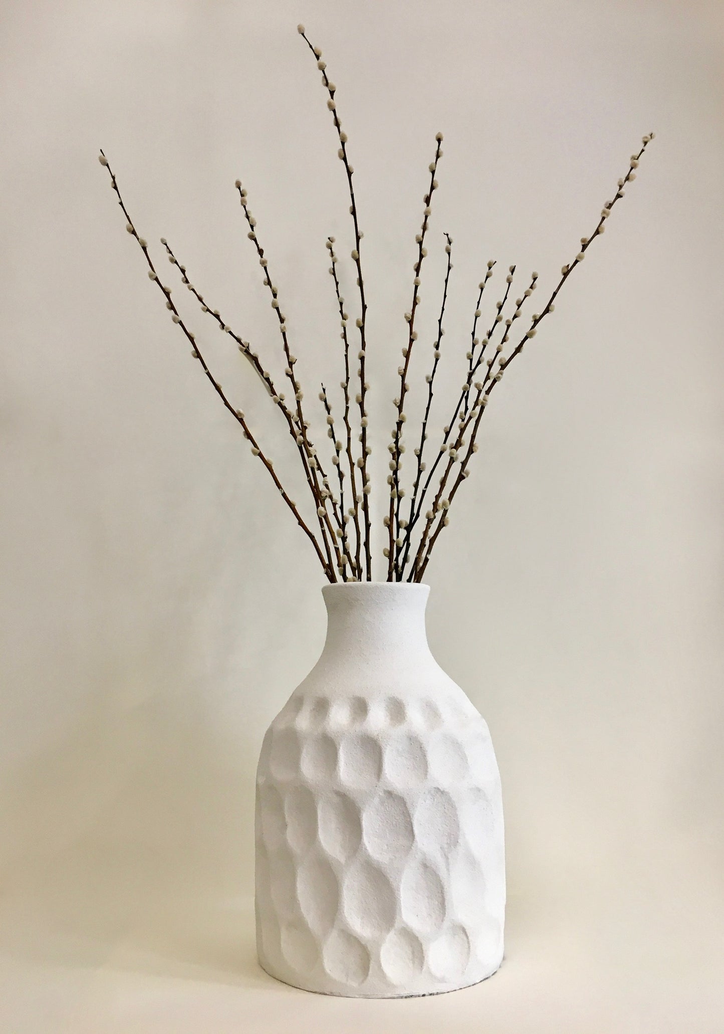 Boho Circular Carved Vase