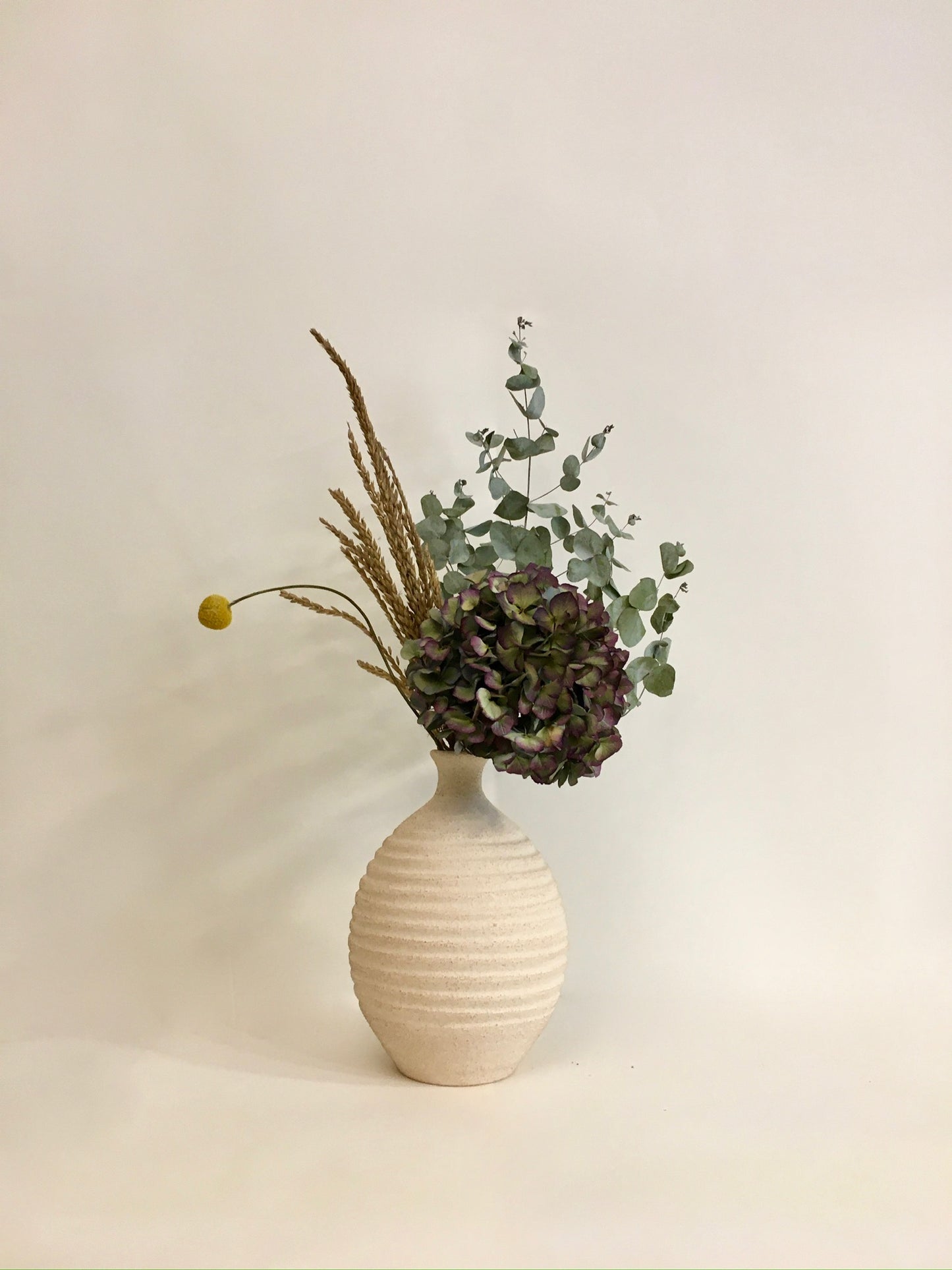 Beige Rustic Linen Vase